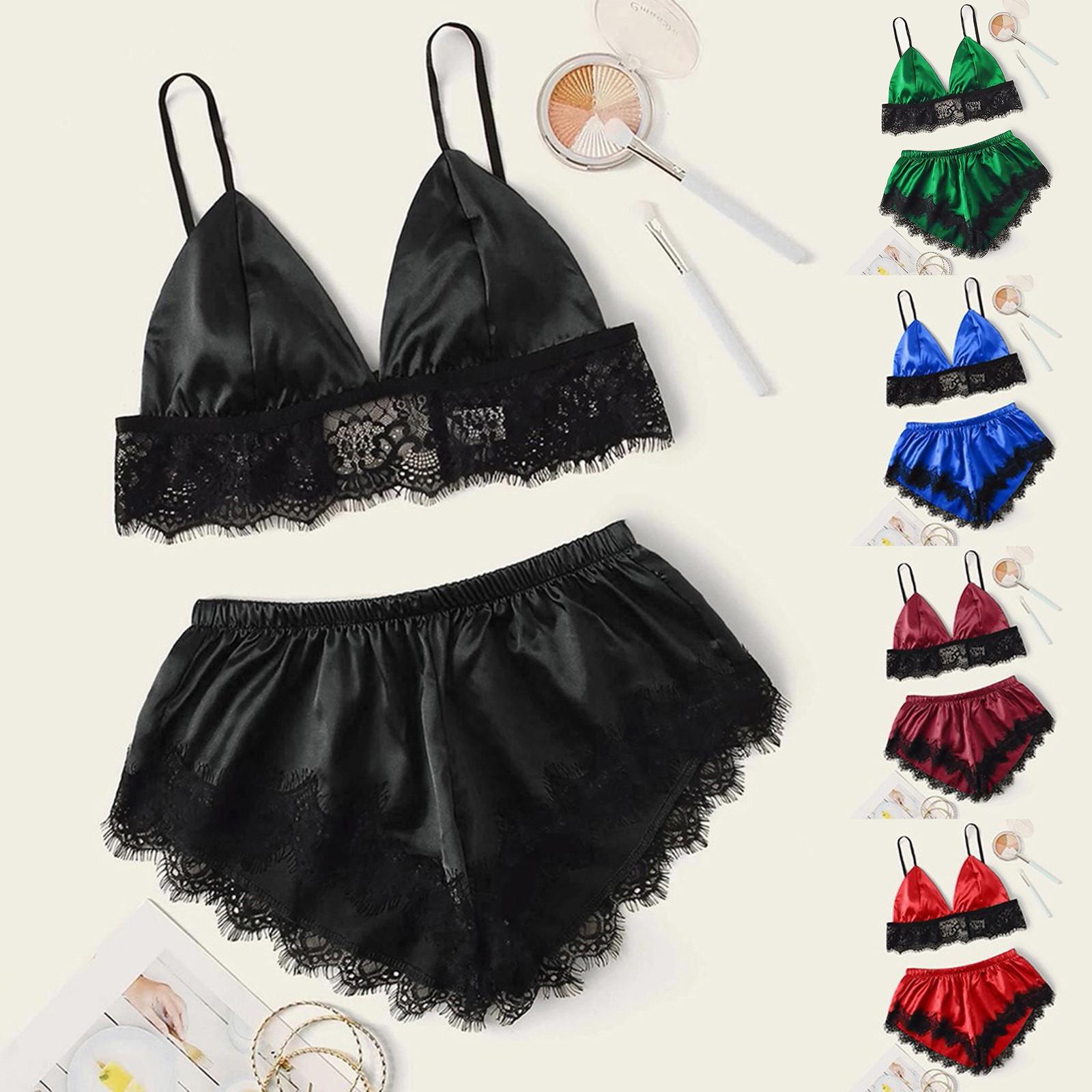 

Новое сексуальное кружевное белье, шелковое нижнее белье, пижамы, атласные пижамы