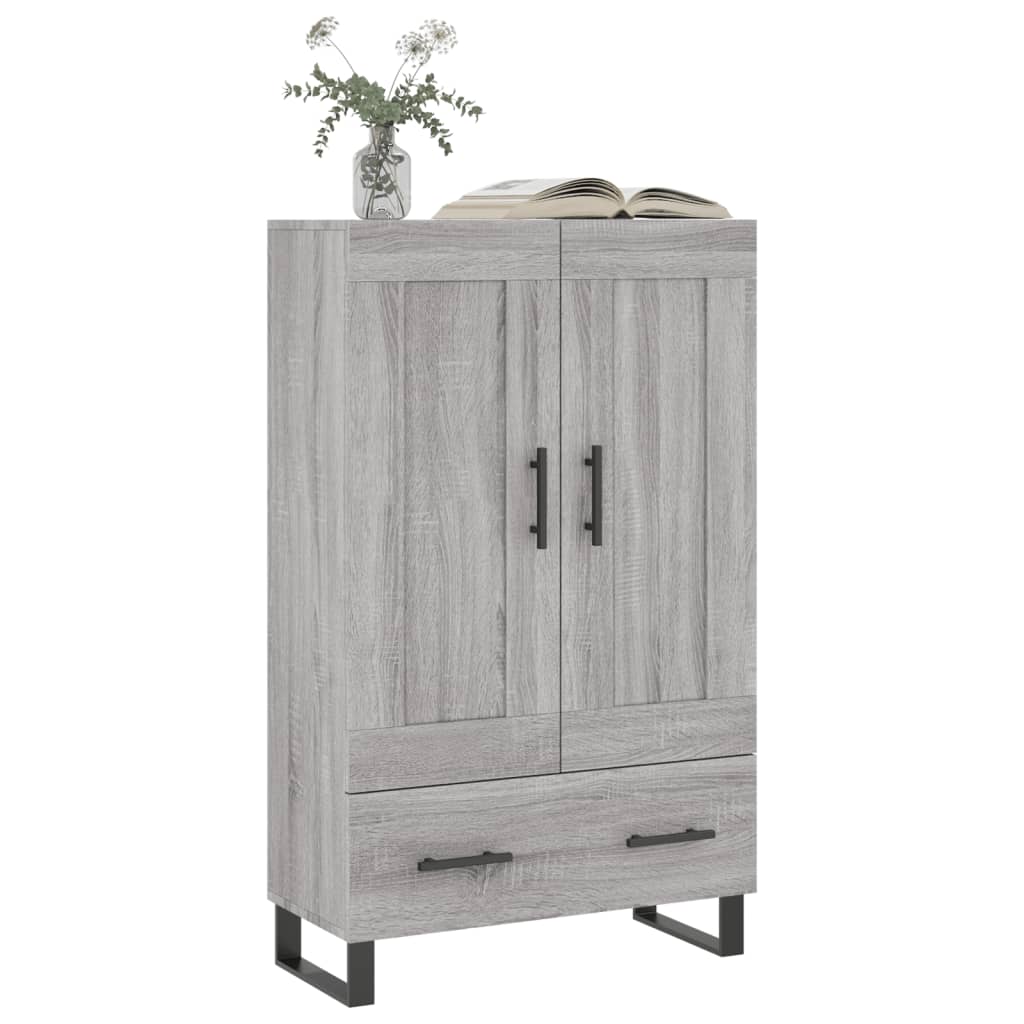 Highboard in Grey Sonoma 69.5 x 31 x 115 cm Engineered Wood