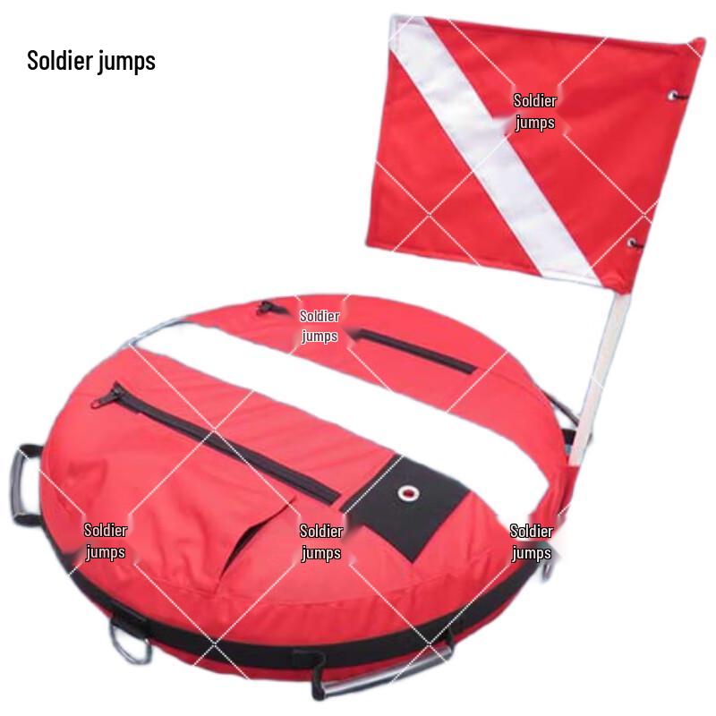 Надувной сигнальный буй для фридайвинга Bingyue с местом для хранения