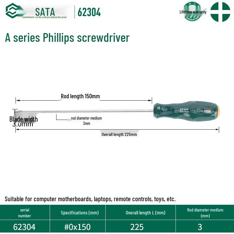 SATA A-Series Phillips Screwdriver