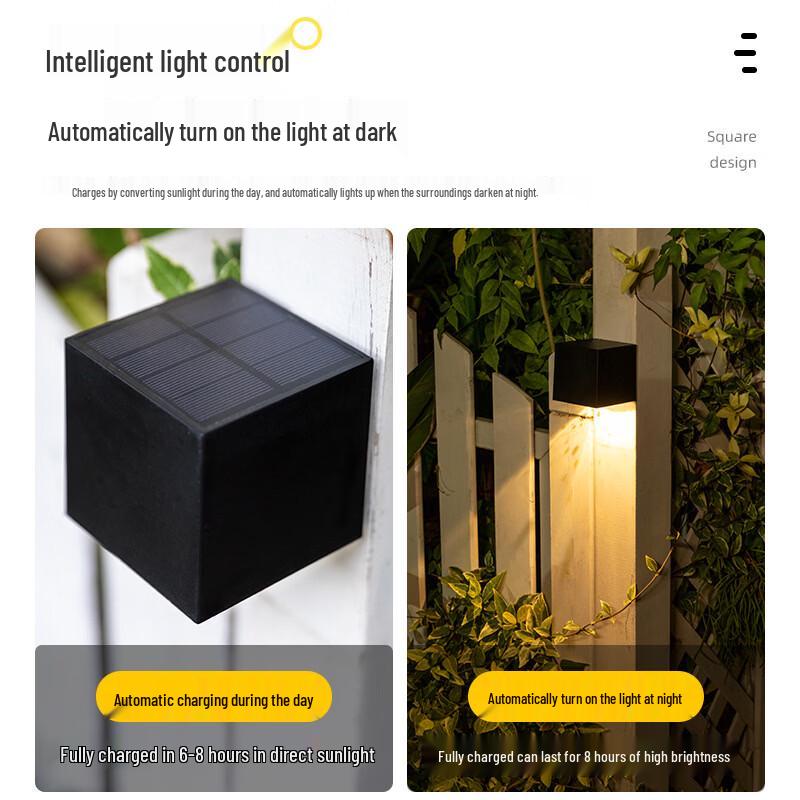 Nufeng Upgraded High Brightness Solar Outdoor Wall Light