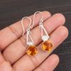 Citrine Gemstone 925Sterling Silver Jewelry Handmade Women's Gift Earrings 1.90" EE-46-1