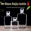 Guan Yun Thick Glass Mini Liquor Bottle for Home Brewing, Portioning, and Transporting