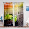 Tennis Gioco Sportivo All'Aperto Tenda Semitrasparente per Soggiorno Voile per Tende a Rullo Finestra Camera da Letto Drappeggio Cucina Tende in Tulle