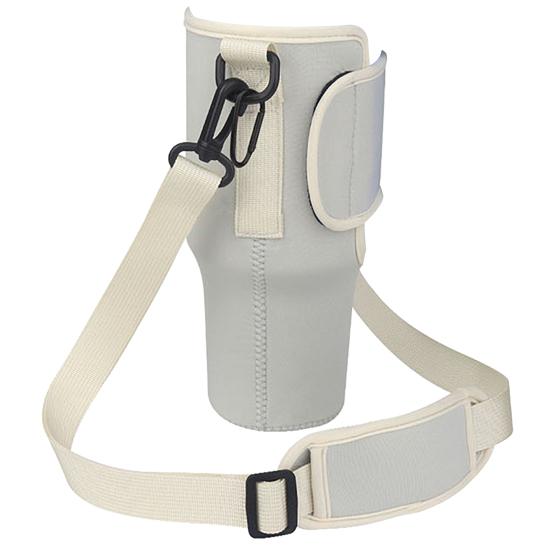 Copo de 40 onças com alça, suporte ajustável, alça de ombro, fita fixadora, garrafa de água de viagem, manga de copo