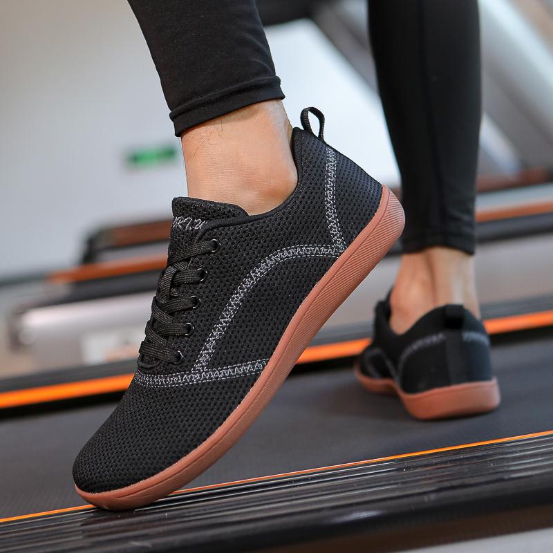 Schoenen met brede teen voor blootsvoets sporten, antislip cross-trainingsneakers, ademende minimalistische platte wandelschoenen