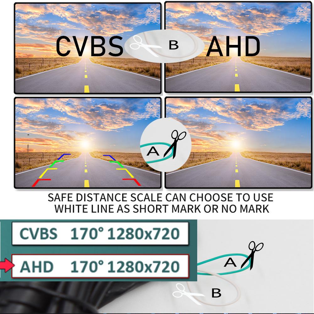 170 Degree AHD 1080P or CVBS Badge Flip Emblem Car Rear View Camera for Golf Polo CC Beetle Magotan B6 B7L B8 EOS T-roc Passat R