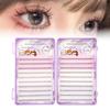 MAYCREATE® 240PCS Self Adhesive Bottom Lash Clusters Lower Lashes DIY Eyelash Extensions Wispy Natural Look Clear Band False Lashes Individual Bott