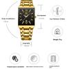 Square Men's Steel Strap Watch Business Calendar Quartz Waterproof Watch Watch