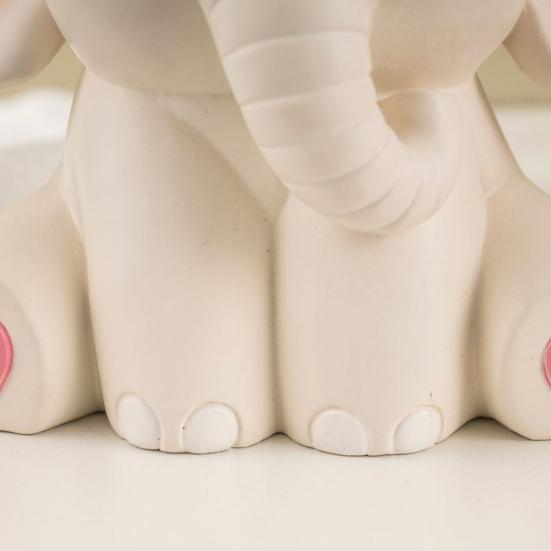 Elefant Pennhållare Söt Skrivbords Pennhållare Multifunktionell Harts Pennhållare för Barn Tonåringar Kontor Skolmaterial