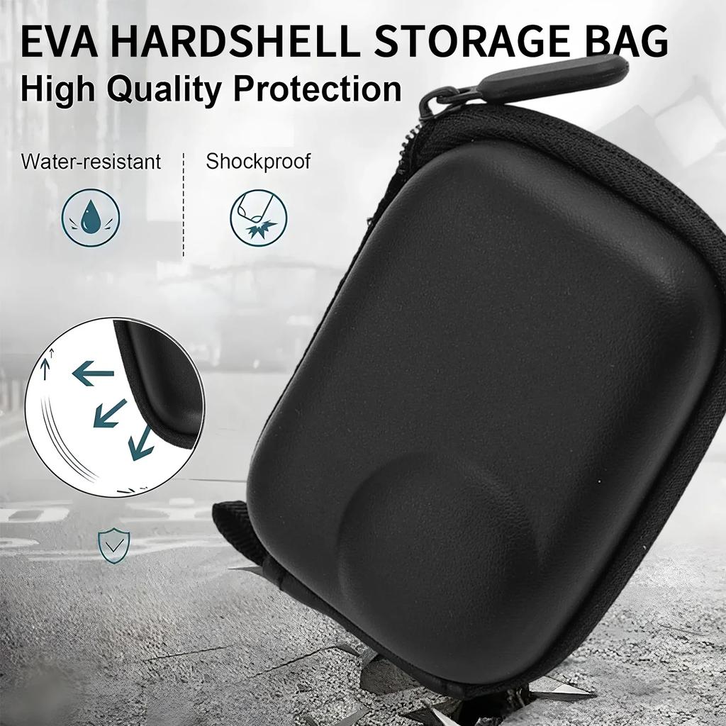Portable Handheld Storage Bags for Insta360 Go Ultra Travel Carrying Bag Ultra Hard Shell with Carabiner for Insta360 Go Ultra