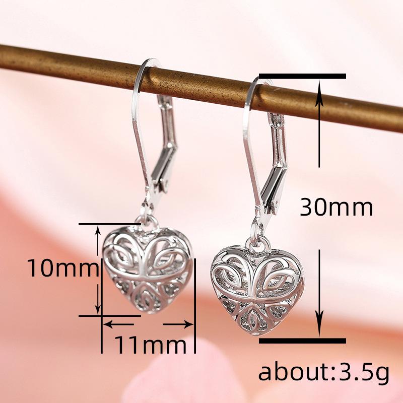 Bohemian Love Ear Buckle Women, Fashion Design Earrings, Texture Solid Color Popular Earrings