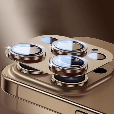 Luxury Full Cover Metal Camera Lens Protector For iPhone 16 Pro Max Tempered Glass For iPhone 15 14 Plus 13 12 11 Pro Max Camera Film