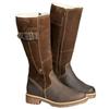 20 Winter New Flat-bottomed Martin Boots Women's Large Size Side Zipper Medium Boots Thick-soled Medium Heel Cotton Boots