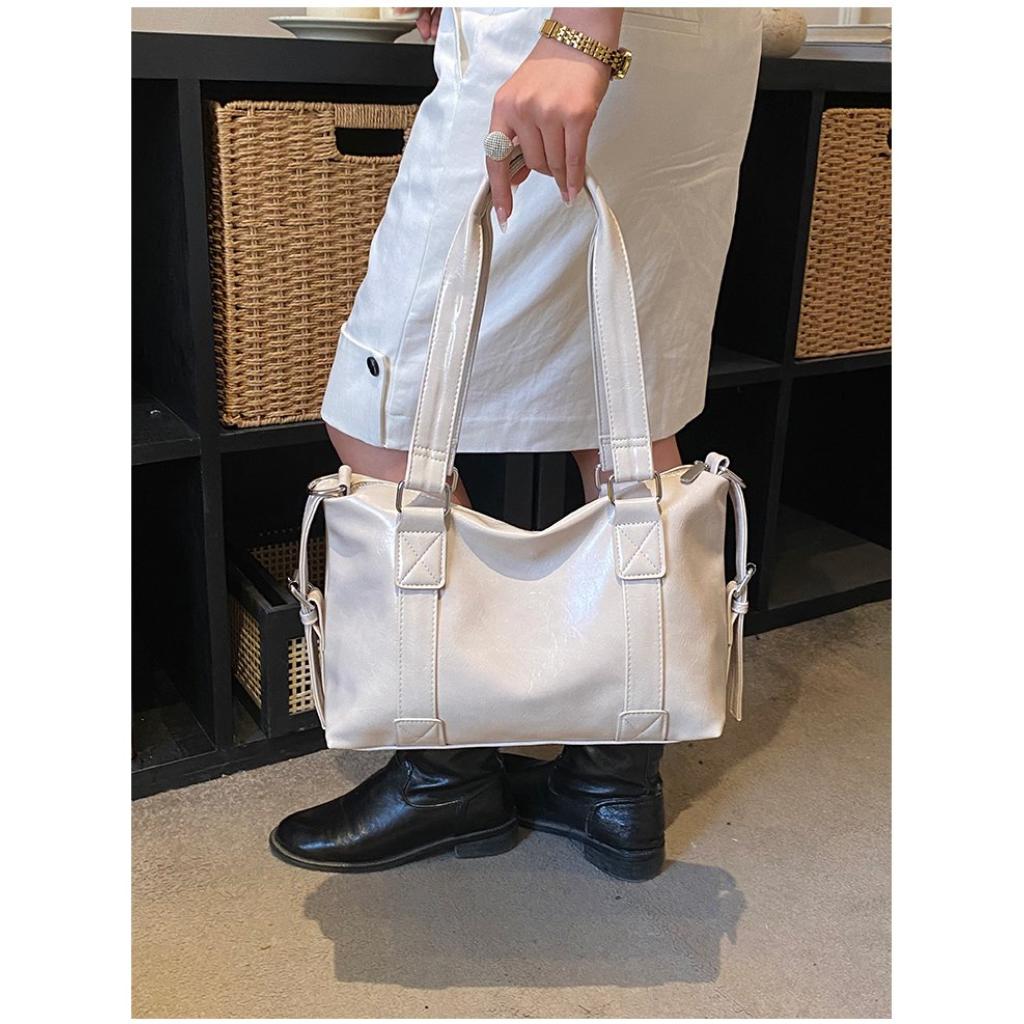 Shoulder Bag Women PU Adjustable Strap Office Daily