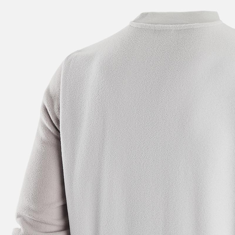 Nike Logo Print Chest Pocket Crew Neck Pullover Sweatshirt Men Sweatshirt Grey FD2376-025