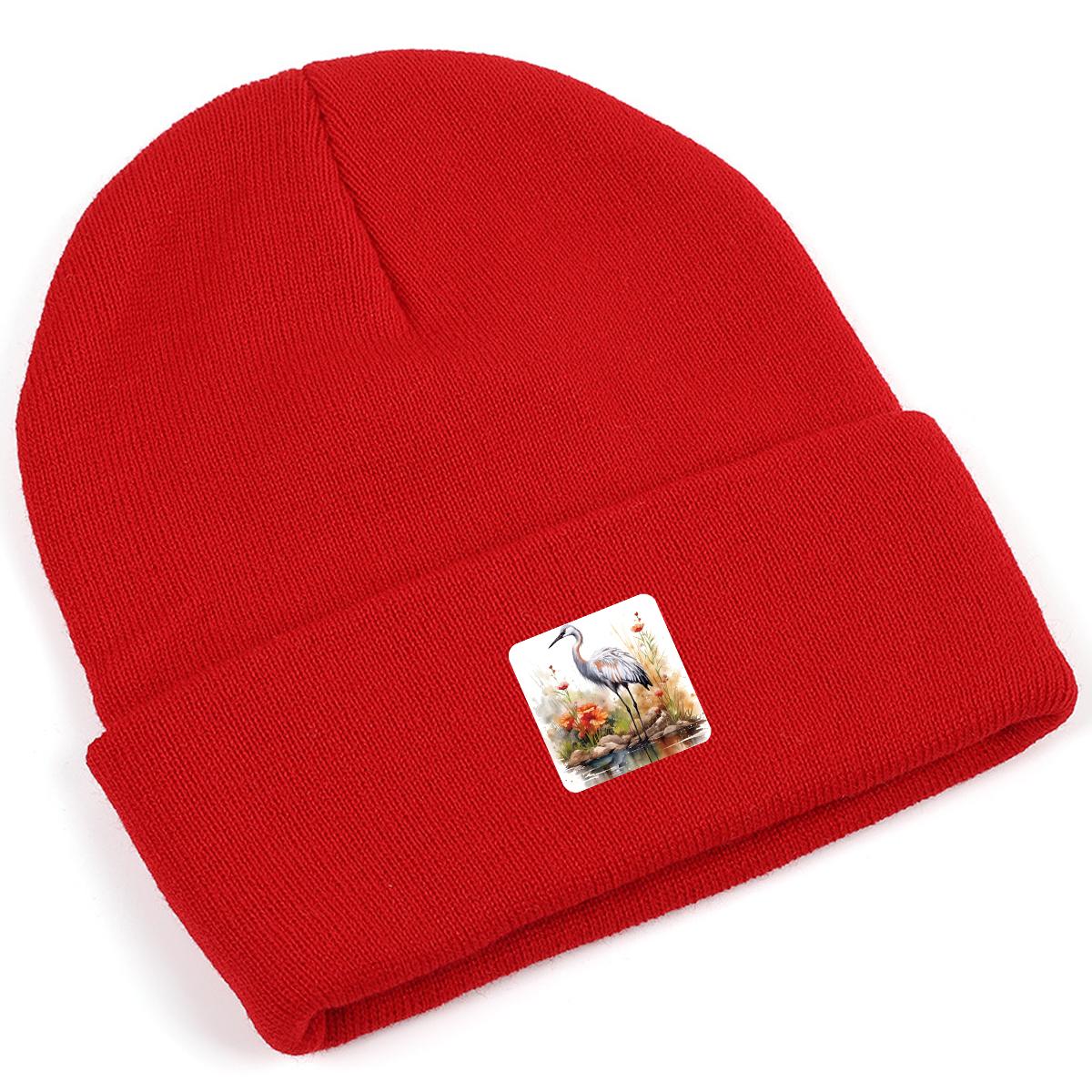 Шапка бини Crane Rill зимняя вязаная — фото 11