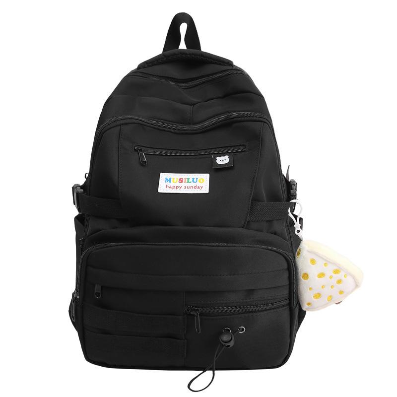 Student Schoolbag Female Korean Version Contrasting Colors Sweet Middle and High School Students Backpack Small Fresh Large Capacity Casual Backpack