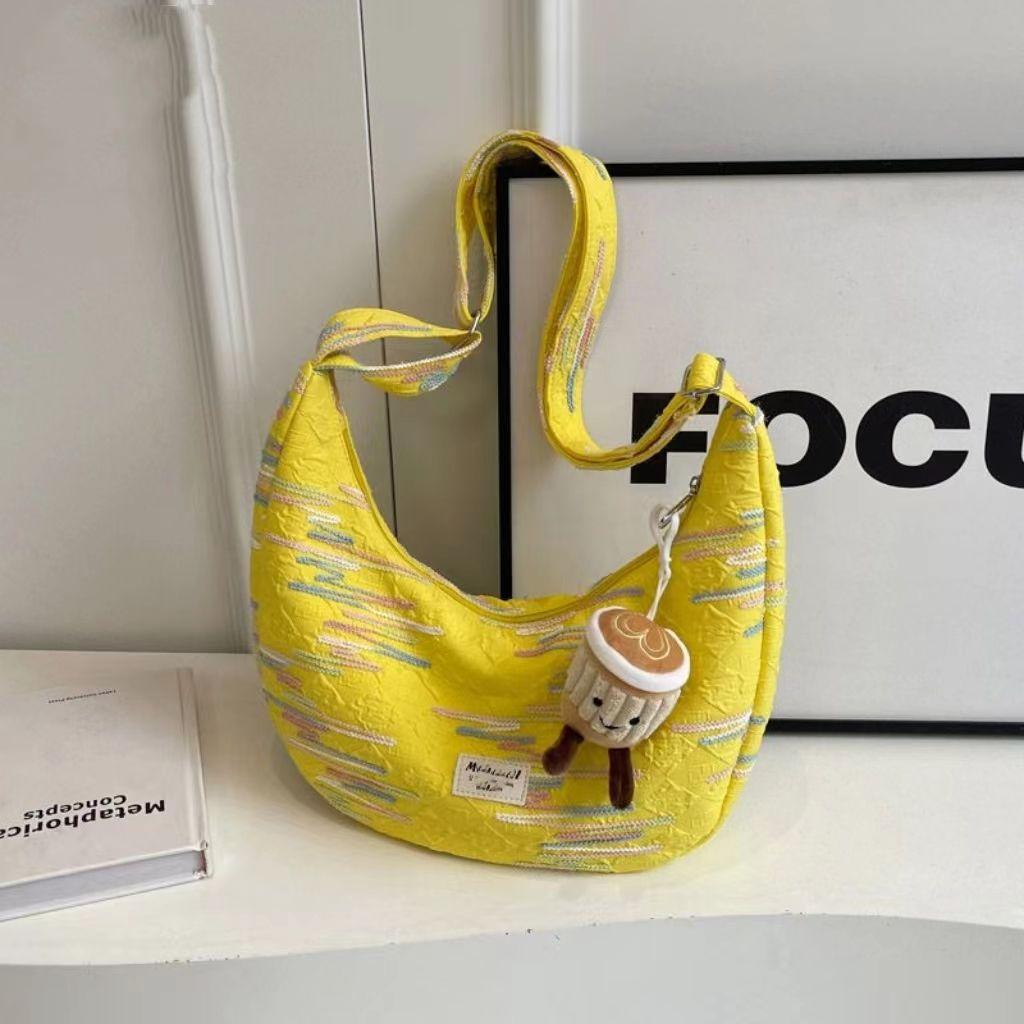 Trendy Ins-style Versatile Large-capacity Single-shoulder Dumpling-shaped Bags