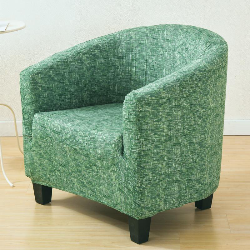 Club-Stuhl-Schonbezug, Stretch-Fassstuhl-Bezug, bedruckt, Wannen-Stuhl-Schonbezug, weicher Spandex-Sessel-Sofabezug, abnehmbar