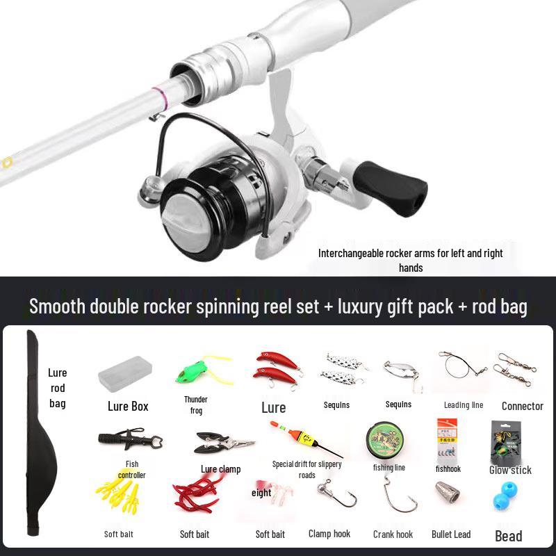 IOSN All-Water High-Carbon Spinning Lure Rod Set SUL