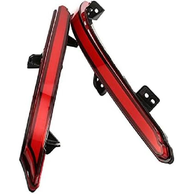 LED Rear Bumper Reflector Tail Lights Turn Signal Sequential Flashing Brake Driving Fog Lamps Accessories Kit Compatible With Honda Accord 10th 2018