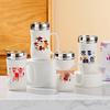 MOZHOU Cartoon Ceramic Mug with Mirror Lid