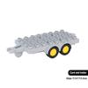 Trailer Car Motorcycle Boat Big Building Blocks Collocation Vehicle Accessory Kid DIY Toys Compatible With Duploed Set Gift