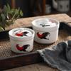 Retro Chinese Ceramic Stew Pot for Single Servings - Ideal for Soup, Dessert, and Bird's Nest Stews