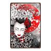 YZFQ Japanese Art Plaque Metal Vintage Tin Sign For Travel Souvenir  Wall Bar Art Restaurant Home Decor 30X20CM DU-6524A