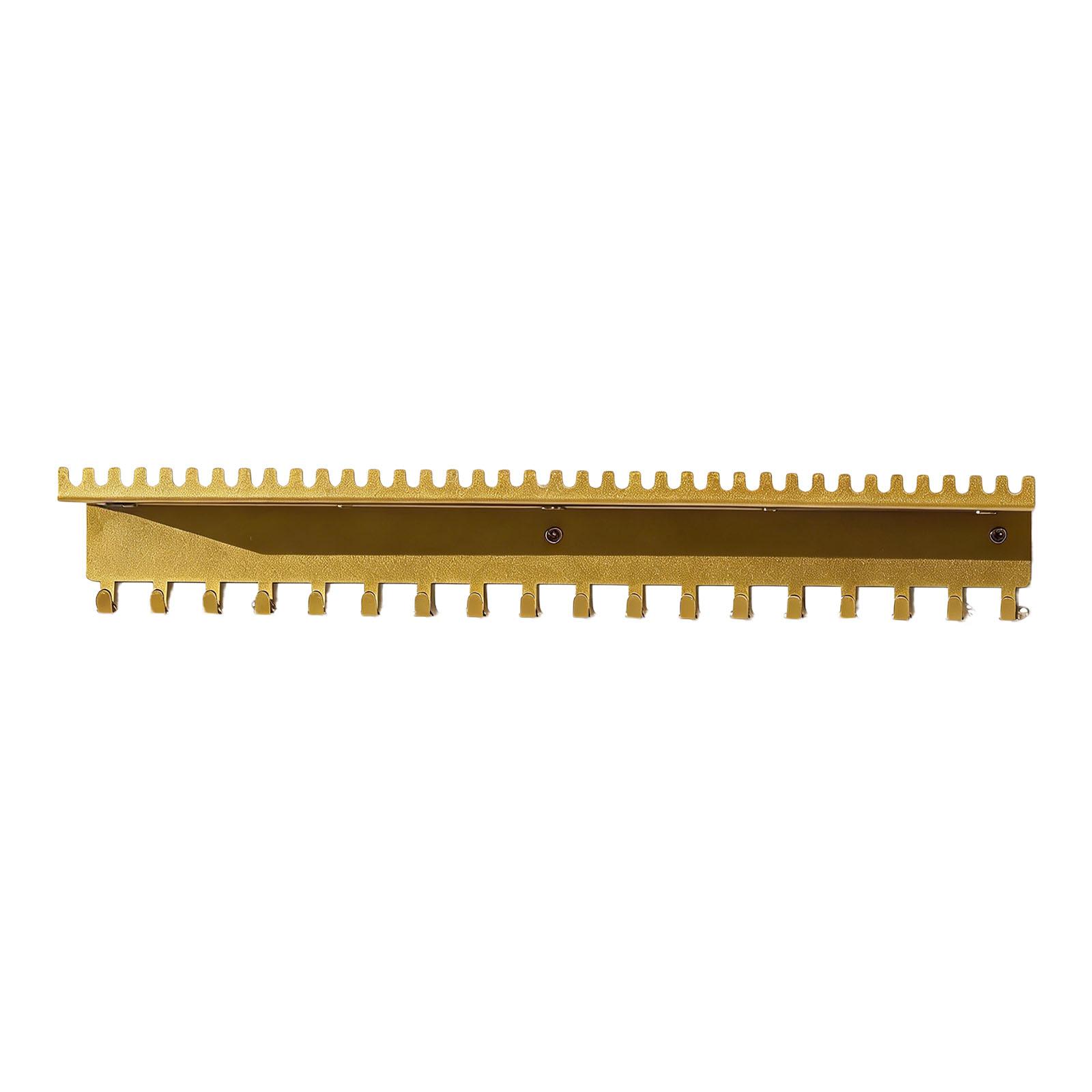 

Space Saving Jewelry Rack with 56 Sturdy Hooks and Bottom Tray Metal Texture Suitable for Organizing Various Accessories 1