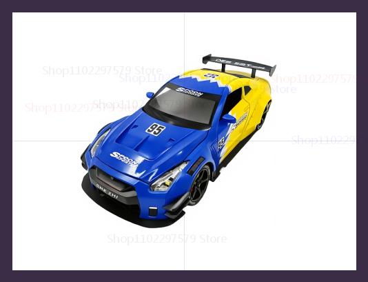 

New GTR Skyline Ares Sports Car 1:24 Alloy Diecast Model Spray Car Sound & Light Kid Desktop Competition Toys Collectibles Gifts