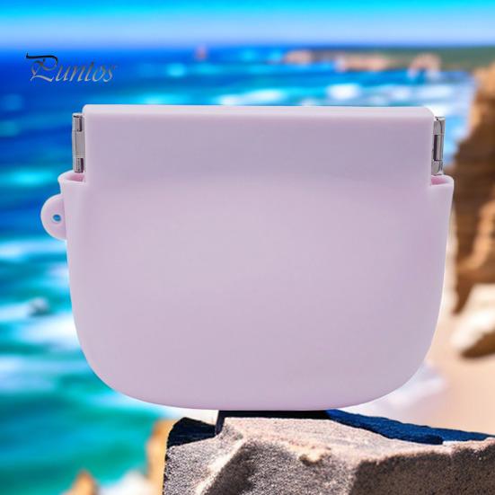 Silicone Coin Purse Portable Solid Color Multifunction Coin Holder Lipstick Keys Earphone Cable Storage Bag Pouch Wallet Women Girls Gift