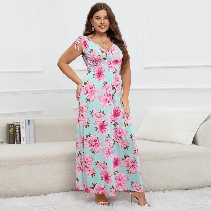 Aesthetic Vintage Loose Plus Size Sling Dress Women Fashion Casual Slim Polka Dot V Neck Dresses Female Design Sleeveless Off Shoulder Clothing Lady