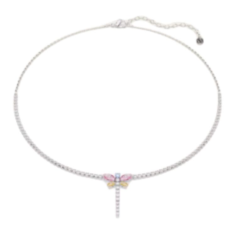 

Swarovski 2026 Capsule Y Shape Elegant Zirconia Necklace Unisex necklace Silver 5737425 Box (Random Color)