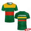 T-shirt da uomo Stampa 3D Maglia da calcio Manica corta Sportiva Oversize Girocollo T-shirt