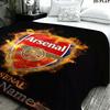 1PC Arsenal F Custom Name Patterned Flannel Blanket Suitable For All Seasons for Home Decor Warmth and Comfort Gifts Holiday Present
