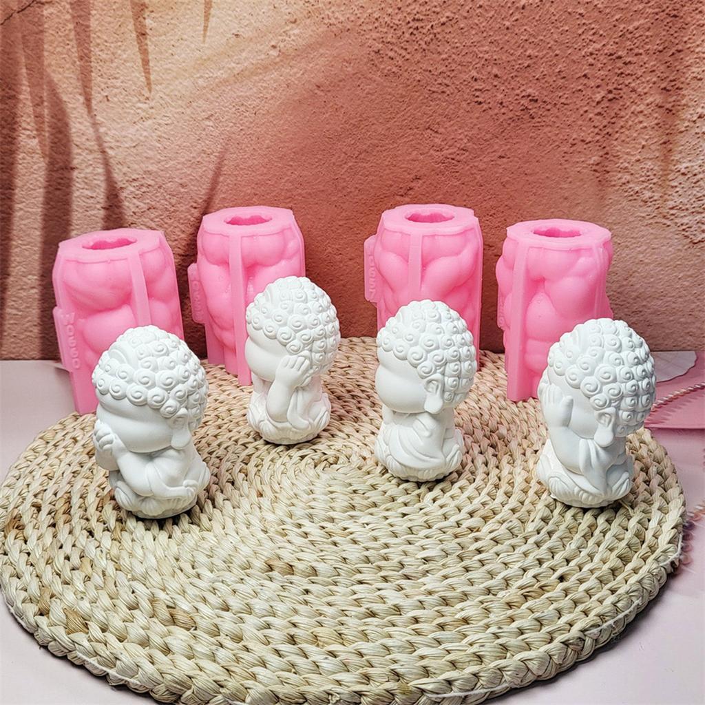 Religious Statue Silicone Candle Molds Epoxy Resin Molds for Making Candle Soap Chocolate Candy Cake Fondant Decoration
