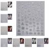 Manicure Ornaments Christmas Bronzing Nail Decals Christmas Bronzing Nail Stickers  Nail Salon