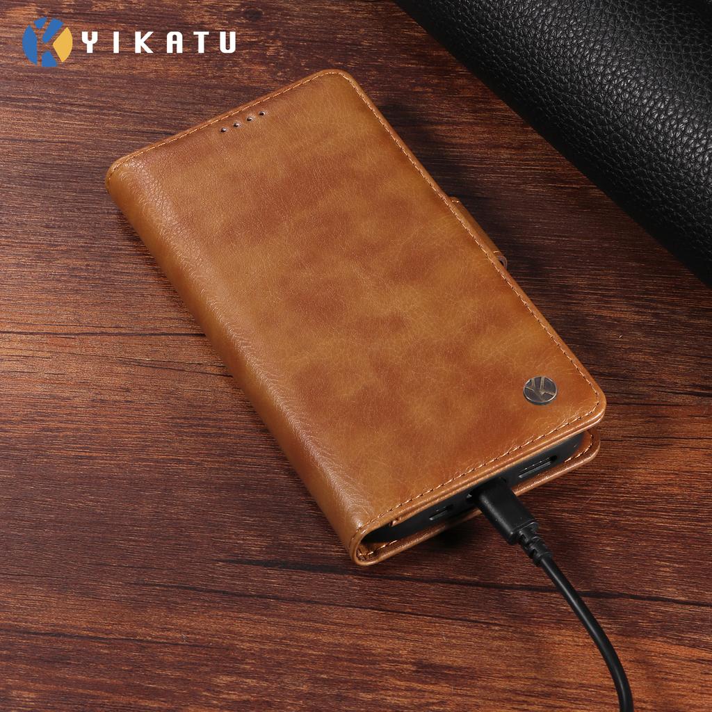 For Oppo Reno14 Pro 5G (China)/Oppo Reno14 Pro 5G (Global) Case YIKATU YK-007 Litchi Texture PU Leather Wallet Phone Cover