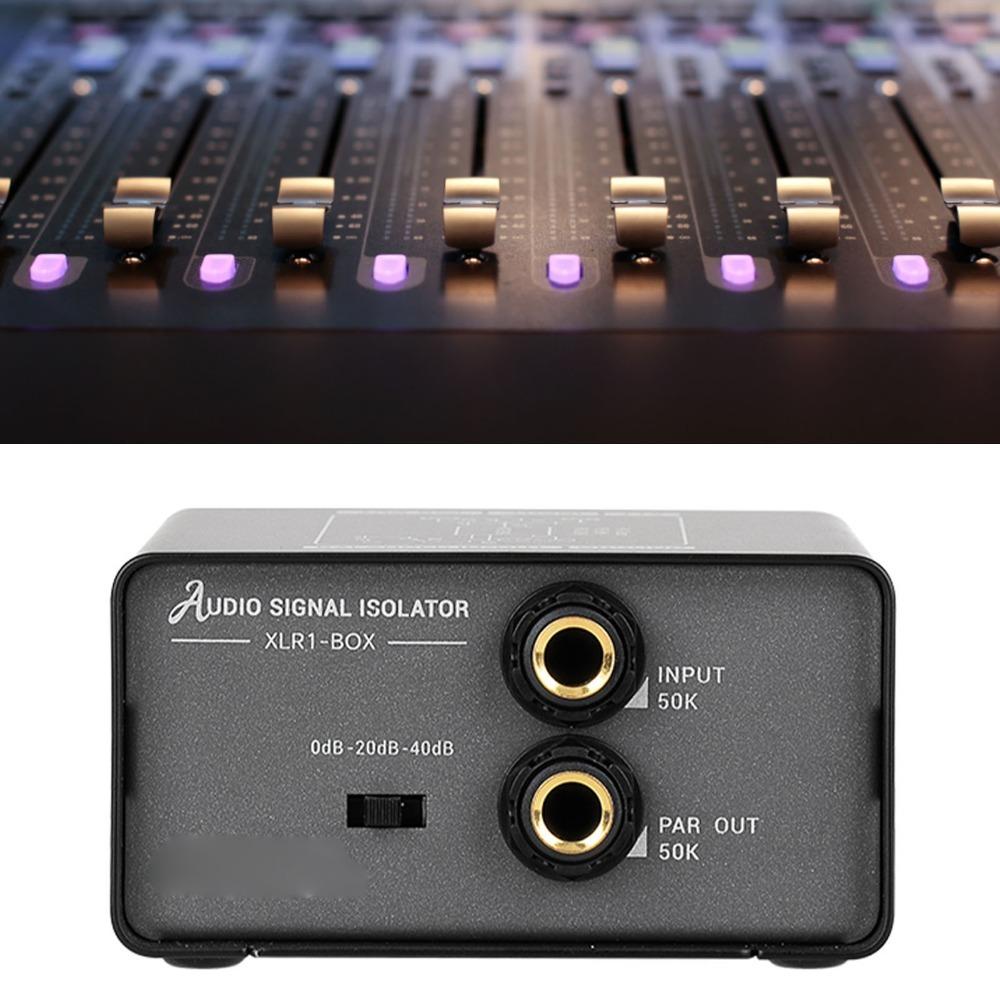 2 Channel Independent Isolation Audio Signal Isolator Noise Isolator Device for Recording Studio