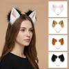 Handgefertigtes Faux-Fur Katzenfuchs-Ohren Lolita Japanischer Stil Haarreif