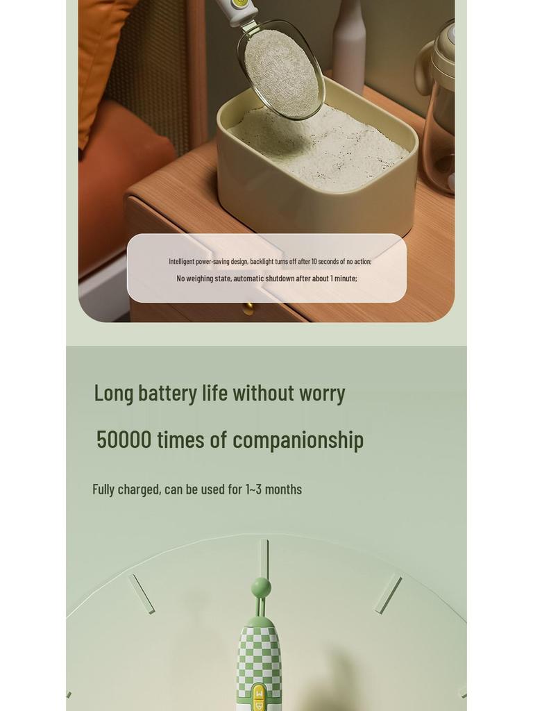 Digital Measuring Spoon for Baby Food, Cereal, and Flour - Precision Gram Scale