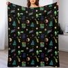 Griz Pattern In Color Throw Blanket All Weather Soft Throw Blanket for Sofa