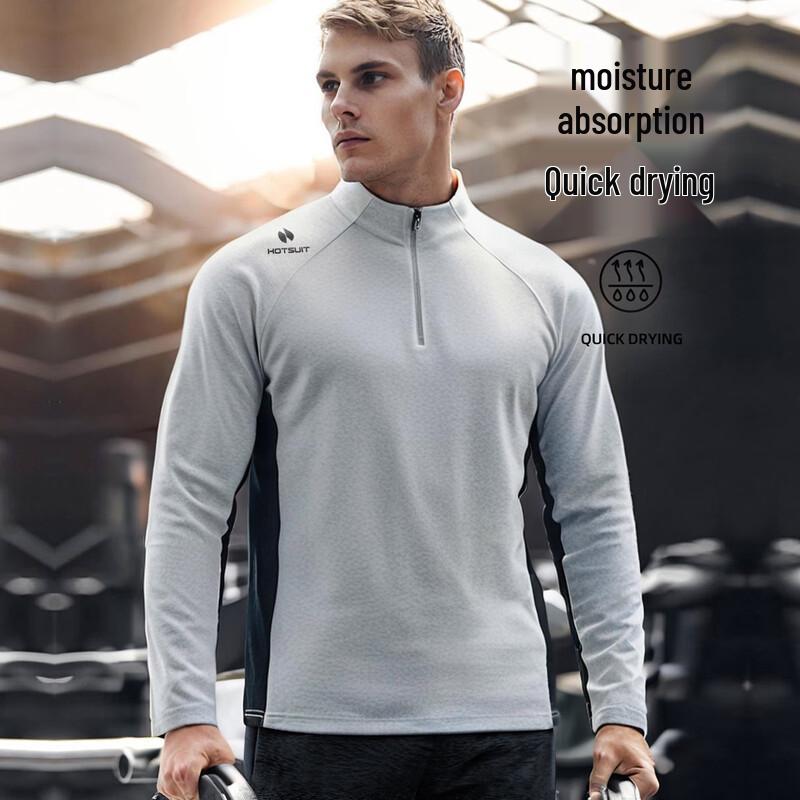 HOTSUIT Men s Half-Zip Long Sleeve Outdoor Sweatshirt 3XL