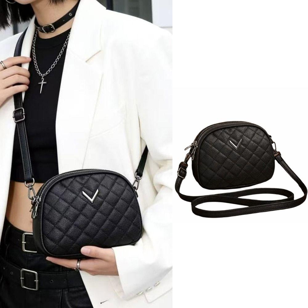 Trend Leather Women's Crossbody Bag Casual Versatile Small Square Bag Messenger Bag Daily Use