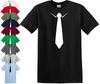 TIE T SHIRT Funny PRESENT TUXEDO Stag Fancy Dress Party Suit TIE TSHIRT Top