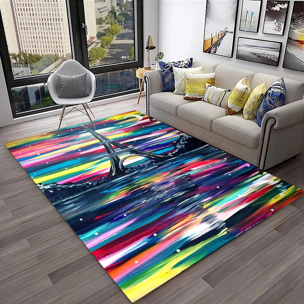 France Paris Eiffel Tower Retro Carpet Rug for Home Living Room Bedroom Sofa Doormat Decor,Kids Play Area Rug Non-slip Floor Mat