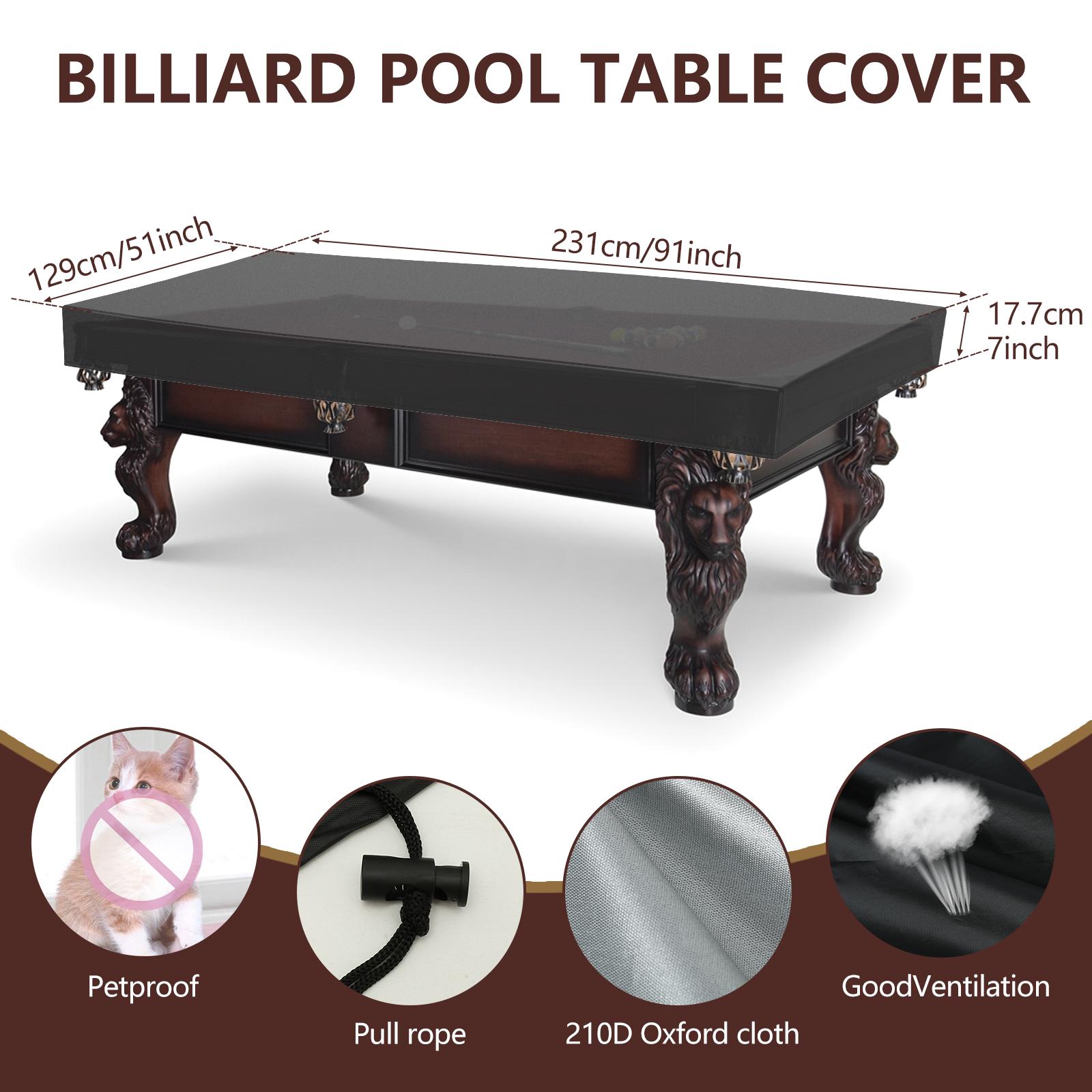

Ping Pong Table Cover Premium Heavy Duty Waterproof Cover Pool Table Cover for Outdoor Indoor Foldable Table Tennis Tables