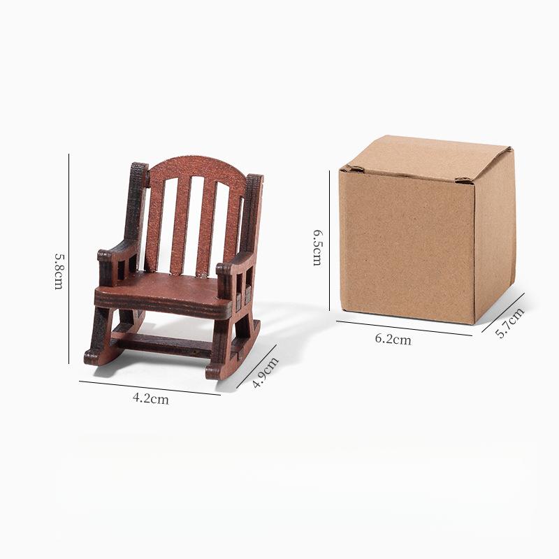 Desktop Decoration Plum Wine Frog Rocking Chair Cute Decorations Healing Decompression Doll Photo Series Wind Station Decoration